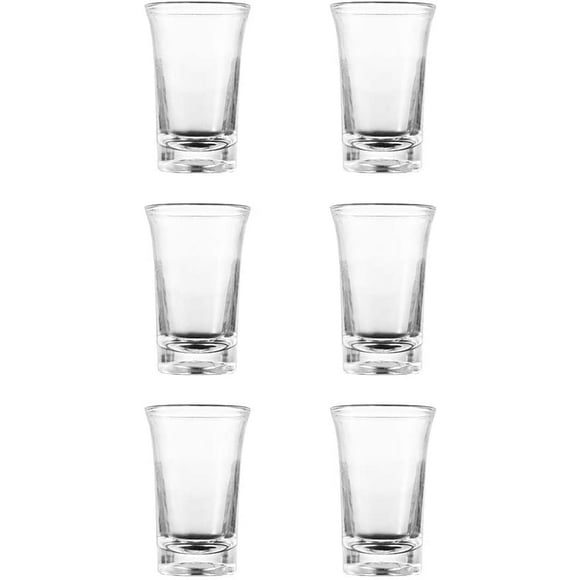 6 pieces glass beakers, shot glass beakers (acrylic), 35 ml glass shot glass