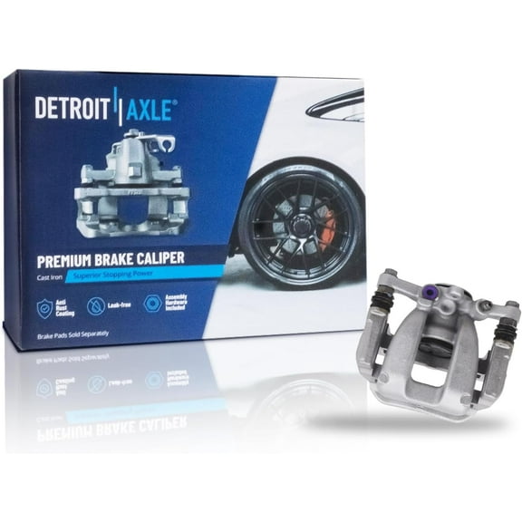Detroit Axle - Rear Left Brake Caliper with Bracket Replacement for Chevrolet Equinox Malibu GMC Terrain