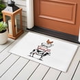 thumbnail image 5 of 2x3 Washable Entryway Rug, Farm Animals Non-Slip Area Rug for Front Door Kitchen Bathroom, Cow Pig Chickens Countryside White Background Indoor Floor Mat for Home Decor, 5 of 9