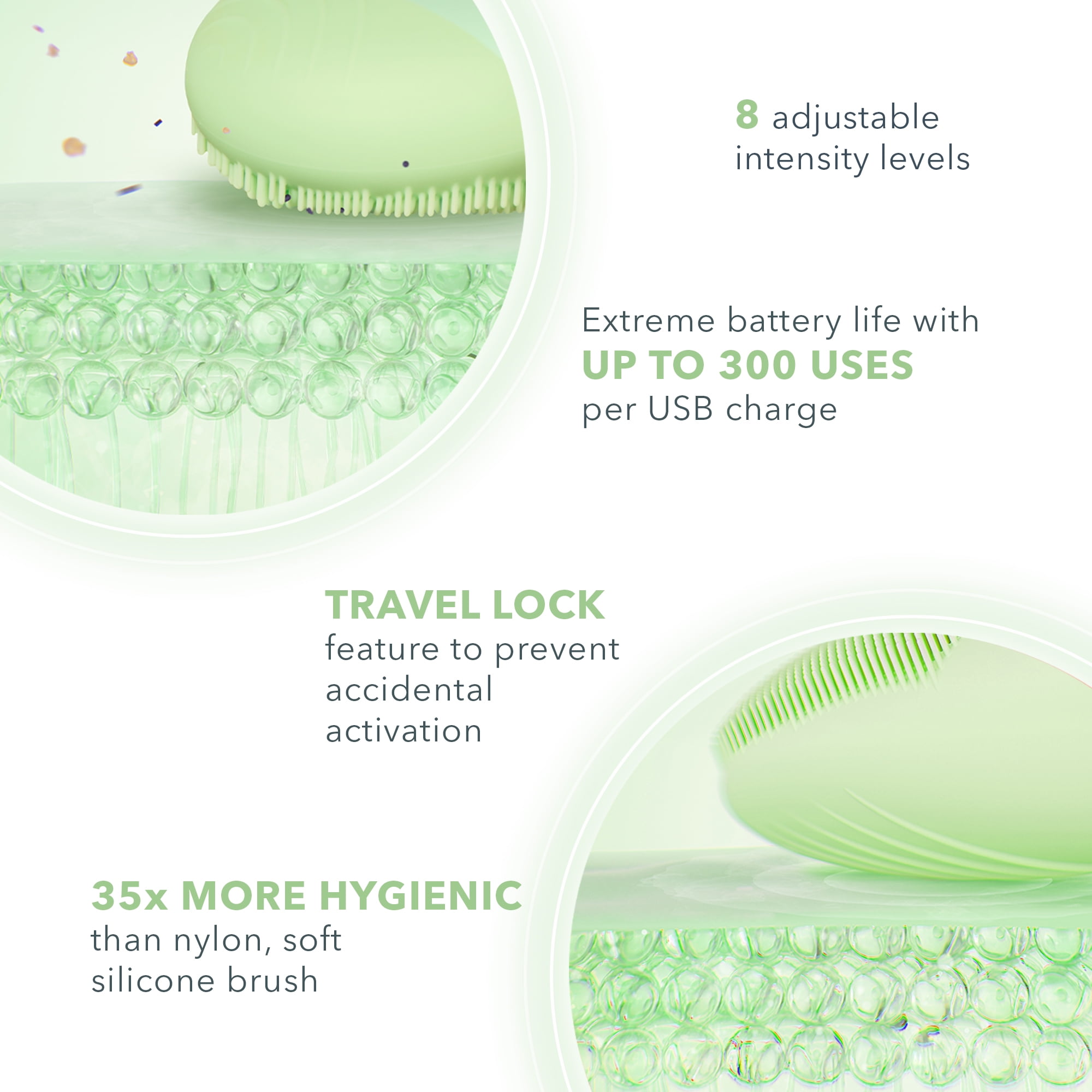 FOREO, Facial Cleansing Brush, Luna 4 Go, Pistachio - Walmart.com