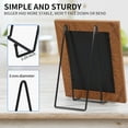 thumbnail image 3 of 10 Inch 3 Pack Large Black Table Easel Plate Stands for Display Plate Holder Display Stand for Decorative Plate, Poster, Tabletop Art and Platter, 3 of 7