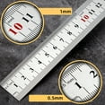 thumbnail image 6 of JZROCKER Office Drawing Straight Edge Stainless Steel Rulers Metal Precisions Rulers, 6 of 10