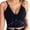 Black, variant on Lingerie for Women Crop Vest Camisole for V Neck Wireless Underwear Plus Size Bodice Black S