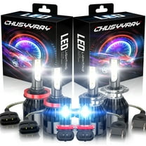 6pcs H7 H11 H8/H9 LED Headlights High Low Beam Fog Light Bulbs Kit White Ice Blue For Ford Fusion 2006-2016