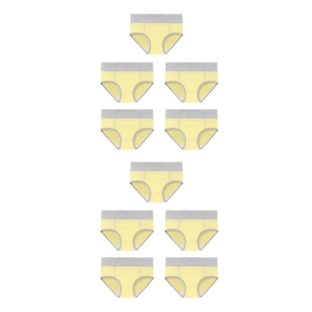 Sonducket 5 piezas de ropa interior de cintura alta para mujer, bragas simples de algodón, cintura elástica, calzoncillos, calzoncillos, Type8 NO8