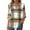 Womens Clothing Khaki, variant on Womens Long Length Tunic Tops, Long Sleeve Shirts for Women Fall Ligthweight Casual Plaid Printed Notch V Neck Dressy Blouses S-2XL