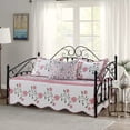 thumbnail image 2 of Home Soft Things 4 Piece Embroidered Daybed Bedspread Set - Hydrangea - 75"x39", 2 of 15