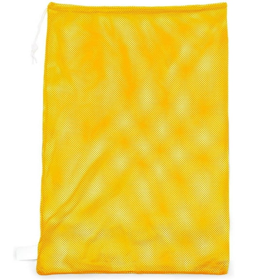 Champion Sports 24"x36" Mesh Laundry, Ball, Gear Drawstring Bag (2 Pack)