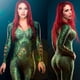 thumbnail image 2 of Disfraz de superhéroe de la película de Halloween Aquaman Mera, traje de baño Zentai de Arthur Curry Orin para adultos, 2 of 5