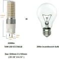 thumbnail image 4 of G12 Led Bulb 16w Ceramic Corn Light Led G12 Base T6 4000k Natural White Equivalent 200W Halogen Lamp 2 Pin Ceilling Light Downlight Office Building Light(4 Pack), 4 of 7