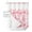 Pink, variant on No Hook Shower Curtain with Snap in Liner, Vintage Brown Floral Plants Pattern Hotel Shower Curtains for Bathroom, Washable Shower Curtain Liner Set with Mesh Top Window, 36"x72"