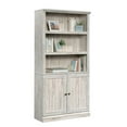 thumbnail image 3 of Pemberly Row 3-Shelf Modern Engineered Wood Bookcase w/Hidden Storage in White, 3 of 12