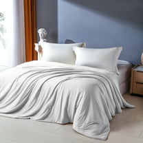 COOKEY Cooling Comforter Queen Size,Summer Cooling Blankets for Hot Sleepers,Soft Lightweight Silk Smooth,Gray