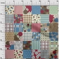 thumbnail image 3 of oneOone Georgette Viscose Light Brown Fabric Florals Sewing Material Print Fabric By The Yard 42 Inch Wide, 3 of 4