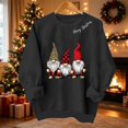 thumbnail image 2 of NSLGXD Women's Christmas Sweatshirt Cute Gnomes Print Crewneck Long Sleeve Casual Fall Winter Holiday Tops S-2XL, 2 of 9