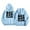 Sky Blue, variant on WILLBEST Essentials Hoodie Women Long Sleeve Letter Graphic Printed Hoodie Pullover Sweatshirts Drawstring Sweatshirts Top Blouse Xplr Merch