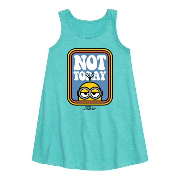 Despicable Me Minions - Not Today Minion - Toddler & Youth Girls A-line Dress