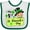 White and Green, variant on Inktastic My 1st St. Patrick's Day Baby in Top Hat and Bow Boys or Girls Baby Bib