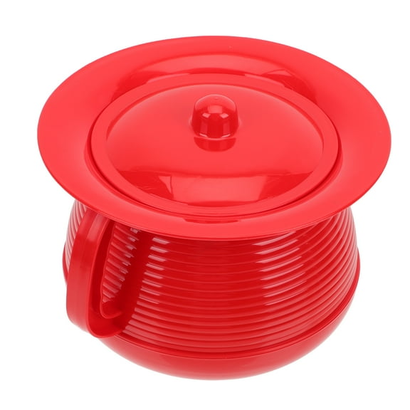 HOMEMAXS Portable Spittoon Night Urine Pot Urinal Bag Male Female Man Child Red