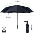 thumbnail image 5 of Travel Essentials Umbrella Windproof Compact Collapsible Light, Automatic, Strong and Portable, Wind Resistant Folding Small Umbrella for Rain, 5 of 10