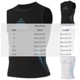 thumbnail image 3 of Mens Slimming Compression Shirt, Slimming Undershirt Shirts for Men Body Shaper Vest Shapewear Tummy Control Workout Fitness Vest White, 3 of 5