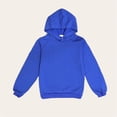 thumbnail image 4 of NAISIBABY Girls Hoodies Long Sleeve Solid Color Casual Soft Hooded Sweatshirts Blue Size 4 T, 4 of 5