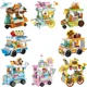 thumbnail image 2 of Small Particles City Street View Series, Takeaway Car Food Truck Tricycle Auto Retail Store Vehicle Building Blocks, Bricks Model Toys For Girl 6+8613-3Nosize Gao Jinjia unisex, 2 of 2