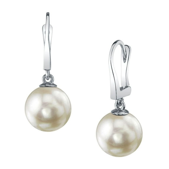 14K Gold 9mm White Freshwater Cultured Pearl Classic Elegance Earrings