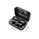 thumbnail image 3 of Cateissary Auriculares intrauditivos Auriculares inalámbricos recargables compatibles con Bluetooth con micrófono LED Auriculares para llamadas de música Cables de audio/vídeo, 3 of 6