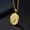 Gold, variant on Stainless Steel Dragon Pendant Necklace & Chain Gift for Men-Silver