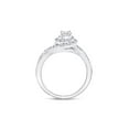 thumbnail image 4 of Solid 14k White Gold Princess Cut Diamond Solitaire Bridal Wedding Engagement Ring Band 1/2 Ct. - Size 6.5, 4 of 5