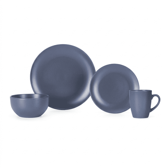 Vajilla de Porcelana 16 Pzas, 4 Personas - BIRU - Crown Baccara