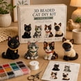 thumbnail image 6 of 3D Beaded Pet DIY Kit – Cat Dog Beading Craft Set, Beginner Friendly, Make 2 Animal Figures, Handmade Gift for Pet Lovers, Relaxing Craft D, 6 of 9