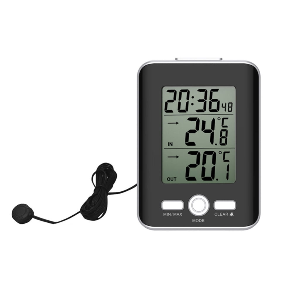 Digital Thermometer and Hygrometer with 10-foot Temperature Sensor Probe