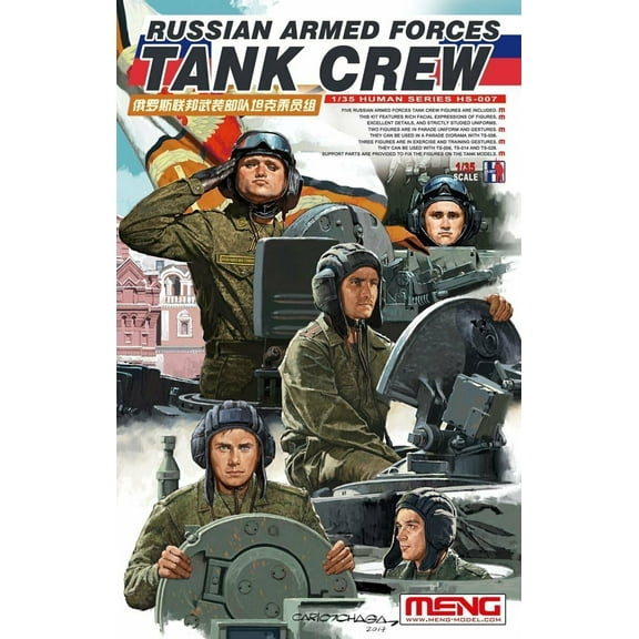 Meng Model 1/35 HS-007 Russian Armed Forces Tank Crew Assemble