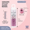 thumbnail image 3 of Miyuki Delica Seed Beads – Size 11/0 (1.6 mm), DB0425, Galvanized Bright Pink Dyed, 7.2 g, Approx. 1440 Beads, 3 of 7