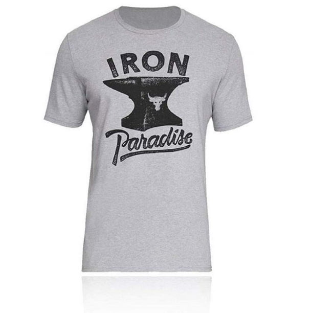 Under Armour - Under Armour X Project Rock Iron Paradise T-Shirt Gray 2XL 1326388-035 - Walmart