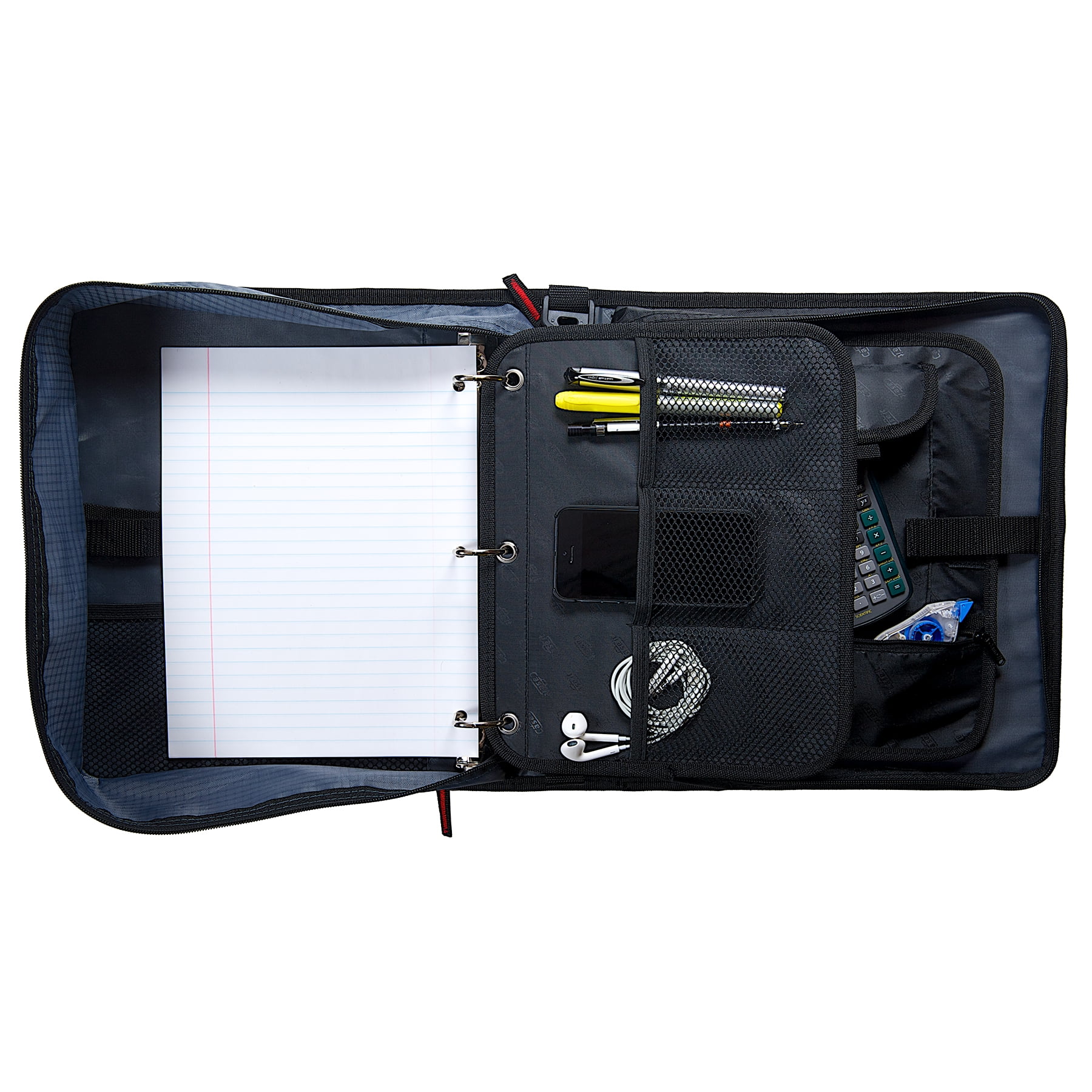 すぐったレディース福袋 Dual-121-a, Case•it Binder Black Binder, Zipper 2-in-1 邦楽