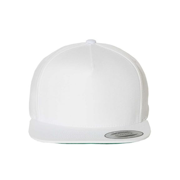Yupoong 6007 Classics 5-Panel Cotton Twill Snapback Cap - White