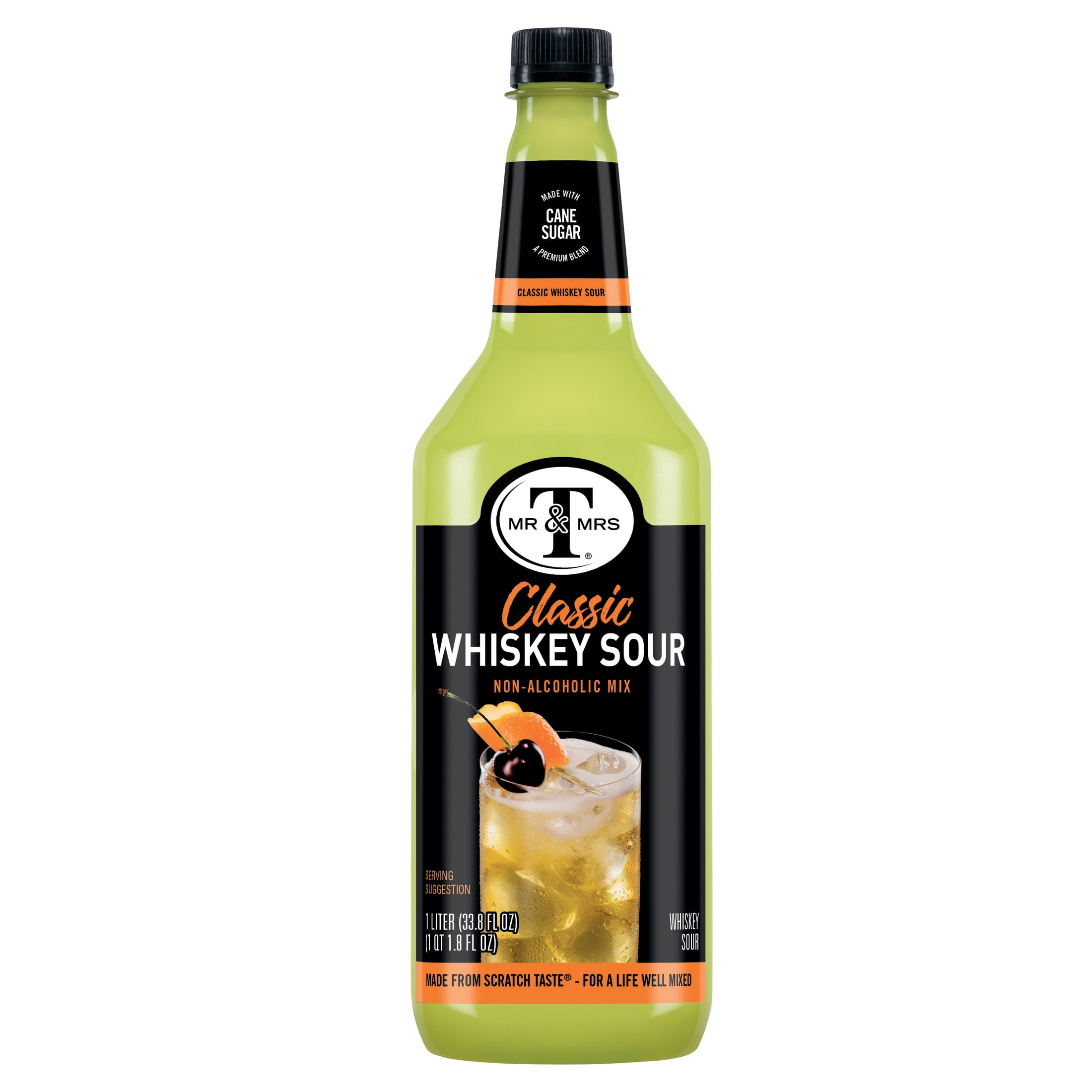Mr. & Mrs. T, Whiskey Sour Mix, 1 L Bottle, PET Material - Walmart.com