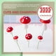 thumbnail image 5 of 20 piezas de palillos para pastel con forma de hongo, adornos para cupcakes, decoración para tartas para fiestas temáticas de la jungla, 5 of 8