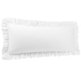 thumbnail image 1 of Cotton Body Ruffled Pillowcases 1 Pc Soft Envelope Closure White 20x48, 1 of 6