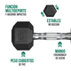 thumbnail image 3 of Kit de 2 Mancuernas Hexagonales 5 Lbs PVC Tayga, 3 of 4