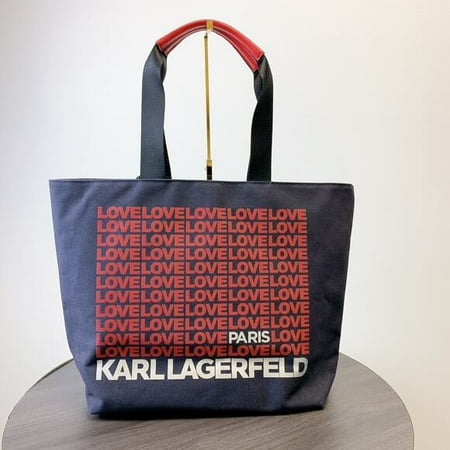 Karl Lagerfeld LH2AG807 Paris Kristen Canvas Tote Bag IN Black