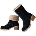 thumbnail image 6 of Women's Winter Boots | Slip-On Ankle Boots with Chunky Heel | Warm Waterproof Snow Boots for Outdoor, 6 of 11