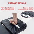 thumbnail image 3 of Mechanic Creeper 36 inches 3 in 1 Z Seat 340lbs Capacity, Foldable Garage Adjustable Rolling Folding with 6pcs Wheels Roller, Lay Down Sit Lean Back, Under Car Auto Repair,Black, 3 of 7