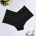thumbnail image 5 of Panties for Women,Floral Lace Boyshort Panties for Women Low Rise Comfortable Underwear Female Lingerie,Womens Underwear,Black,S, 5 of 6