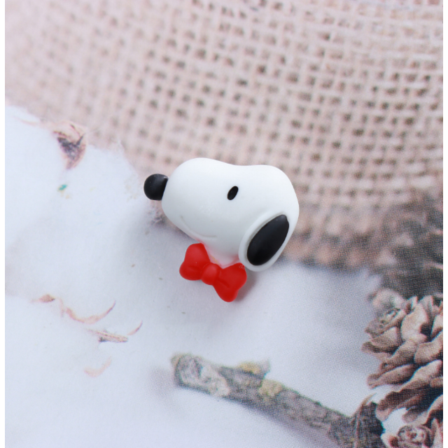 Resina Animal Flor Frutas Slime Charms Flatback para la caja del teléfono Adorno Scrapbooking Manualidades Hacer Pinza para el cabello Diadema DIY Artesanía Joyería Decoración, 10 piezas Snoopy Head brillar Juguete
