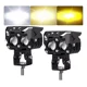 thumbnail image 1 of 2pzs Faros De Lupa Doble Color Luz Para Auto Moto Babefas®, 1 of 8
