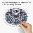 thumbnail image 3 of Beautynvta Acrylic Puzzle Suncatcher Window Hanging, 83 Pieces Sun Catcher Acrylic Puzzles, DIY Suncatchers Puzzles, Home & Garden Decor, 7.9'', (Butterfly Flowers), 3 of 9